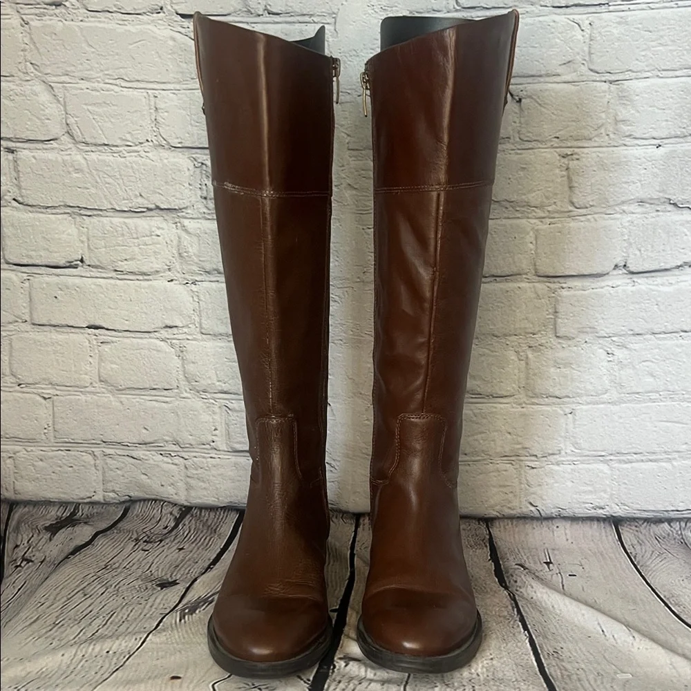 Enzo Angiolini Brown Over the Knee Boots